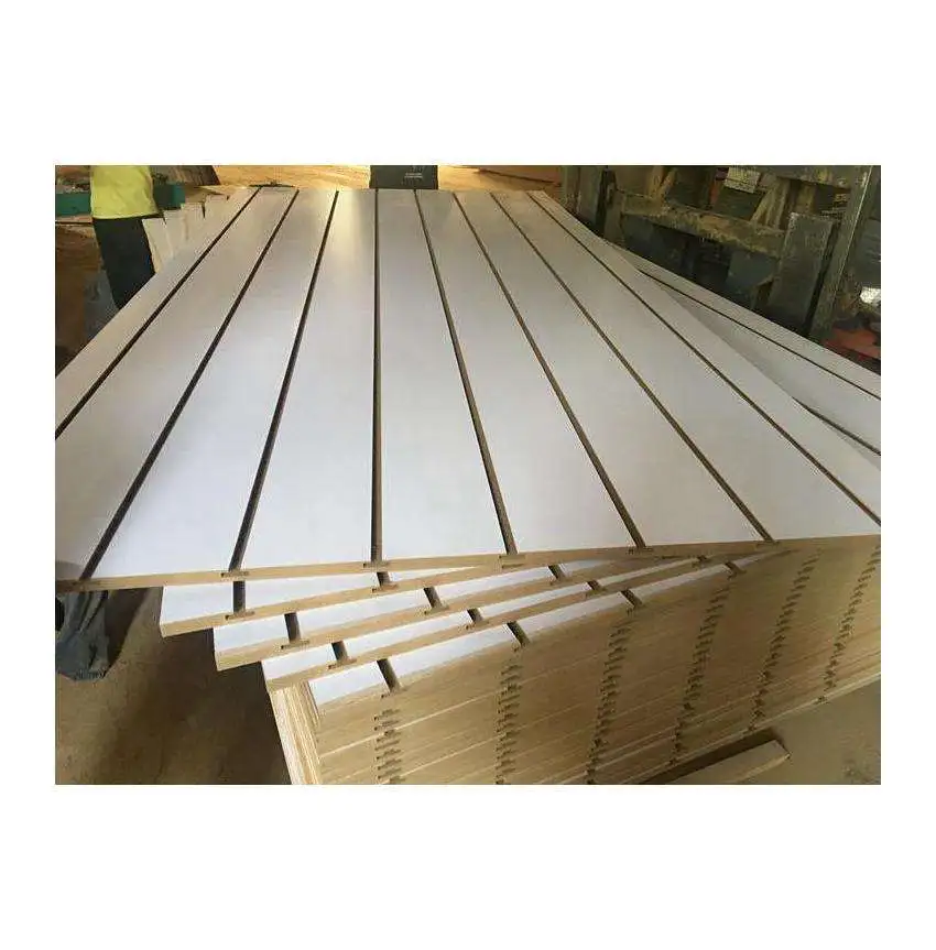 Chinese Manufacturer Factory Wholesale Poplar groove Slot Mdf Slatwall Board